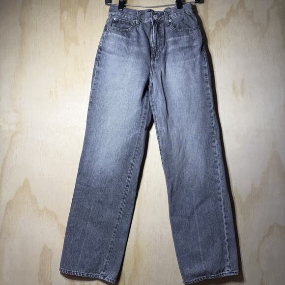 Uniqlo Denim - UNIQLO Gray Denim Jeans Womens Size 22 High Rise Straight Leg Casual